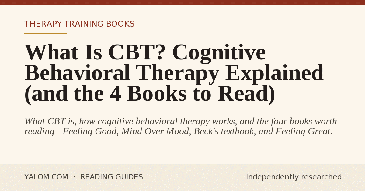 What Is CBT? The Method Explained + 4 Books to Read